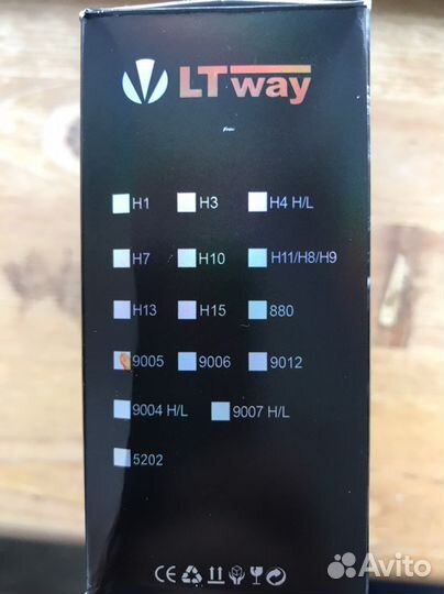 LTway S1+ LED светодионные лампы HB3