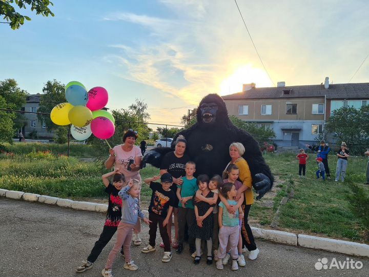 Горилла на праздник аниматоры Красногвардейское