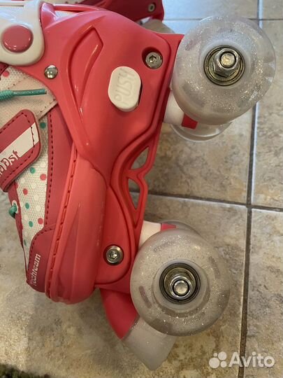 Ролики детские на 4 колесах; 27-30 размер