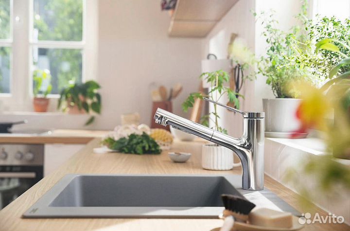 Смеситель для кухни Hansgrohe Zesis M33 2jet sBox