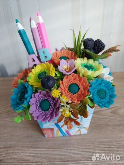 Букет из мыла на день учителя