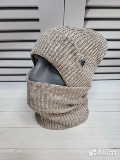 Комплект шапка и снуд