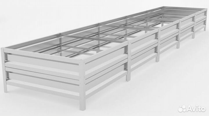 Грядки оцинкованные полимерные