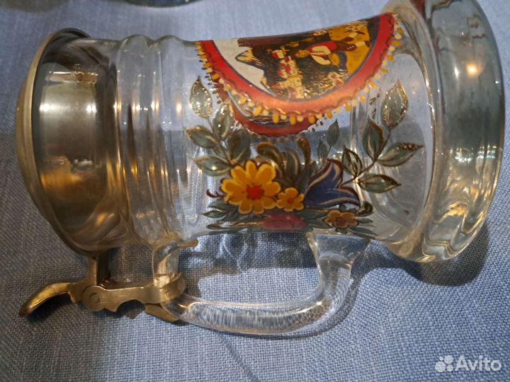 Кружки пивные стеклянные