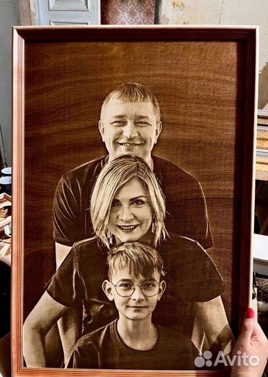 Выжигание портретов на дереве