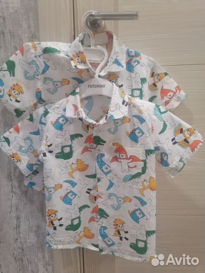 Рубашка для мальчика (двойняшек, близнецов)