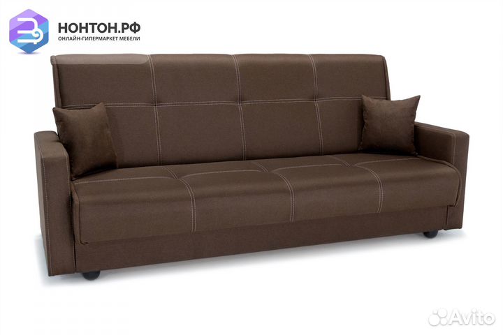 Диван книжка Прайм коричневый
