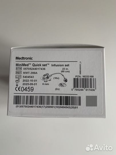 Набор medtronic mmt-399a, резервуары в подарок