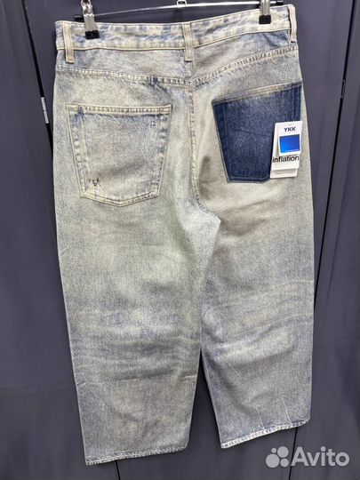 Джинсы светлые широкие (оверсайз)