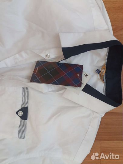 Рубашка белая для мальчика