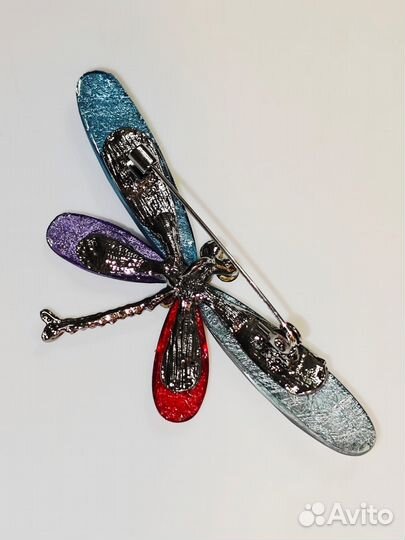 Брошь Стрекоза лета