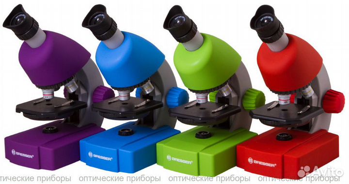 Микроскоп Bresser Junior 40x-640x, фиолетовый