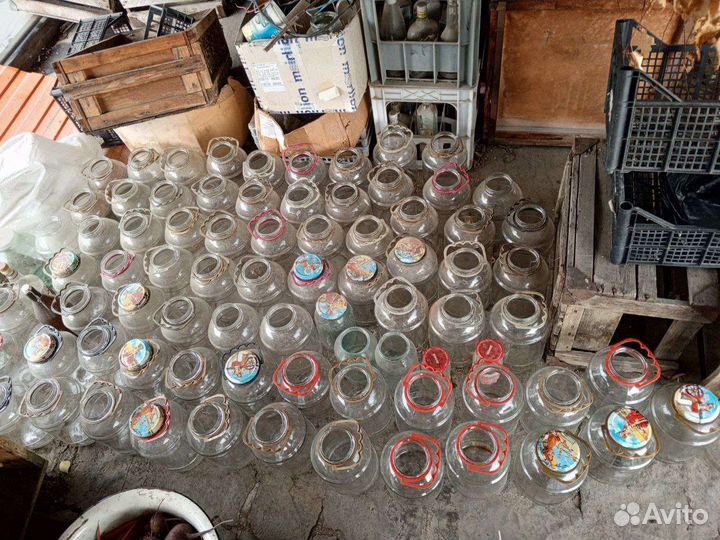 Банки стеклянные 3 литра с закручивающей крышкой