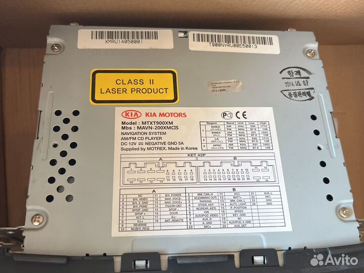 Штатная магнитола на Kia Sorento