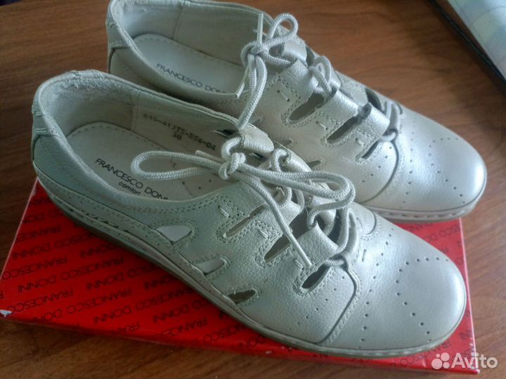 Туфли летние женские, мокасины 38 р. Натур. кожа