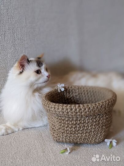 Корзина из джута