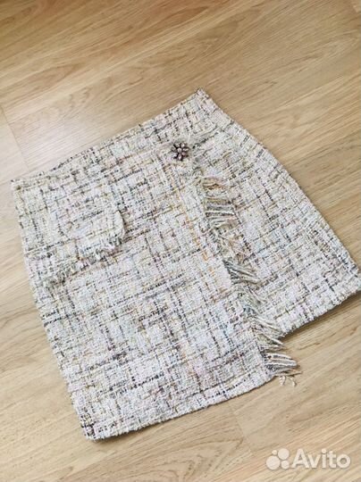 Твидовая юбка zara