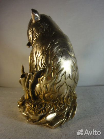 Статуэтка Медведь панда бронзовое литьё вес 2 кг