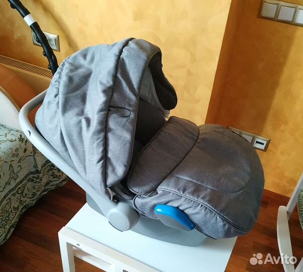 Коляска adamex 3 в 1 люлька, прогулочная, автолюль