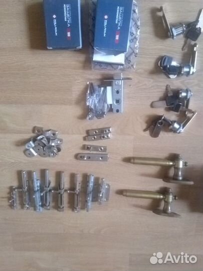 Замки, вставки, петли, защёлки, задвижки