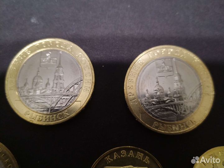 Монеты Строитель, Рыбинск и др