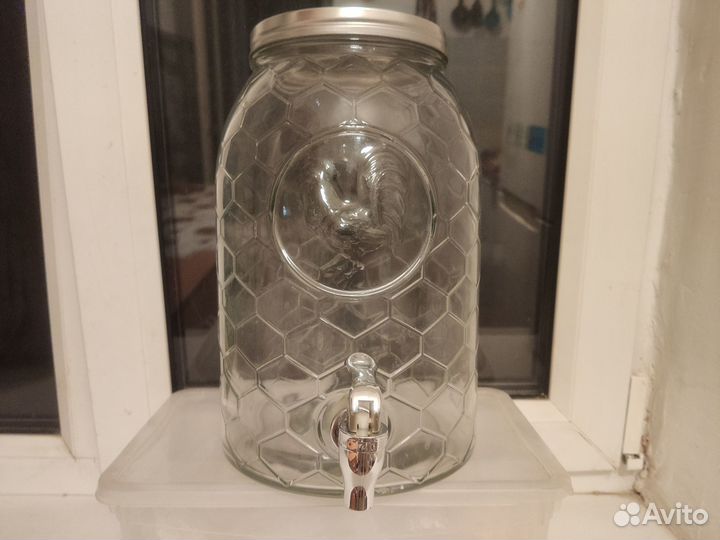 Бутыль-лимонадница с краном 6 литров