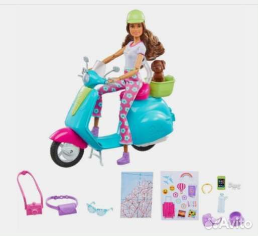 Набор игровой Barbie со скутером и аксессуарами