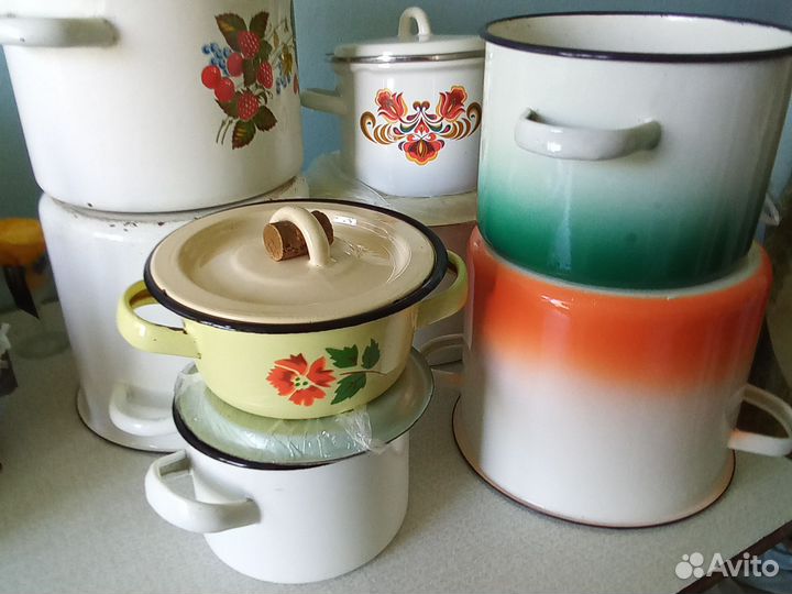 Кастрюли эмалир.СССР