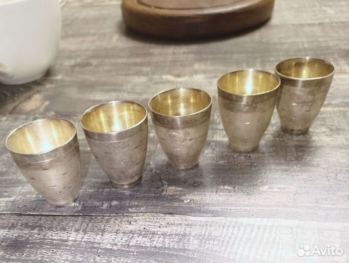 Стопки мельхиор винтаж СССР березка