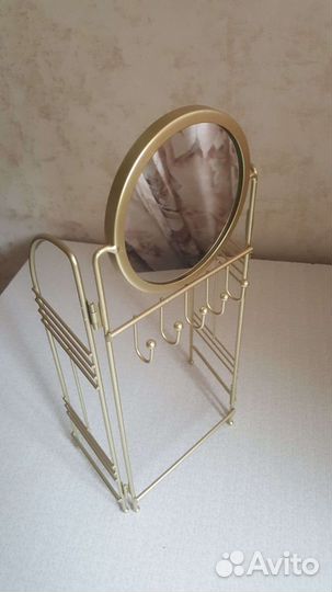 Гардеробная-ширма для кукольного домика с зеркалом