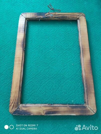 Рамка винтаж брошированное дерево