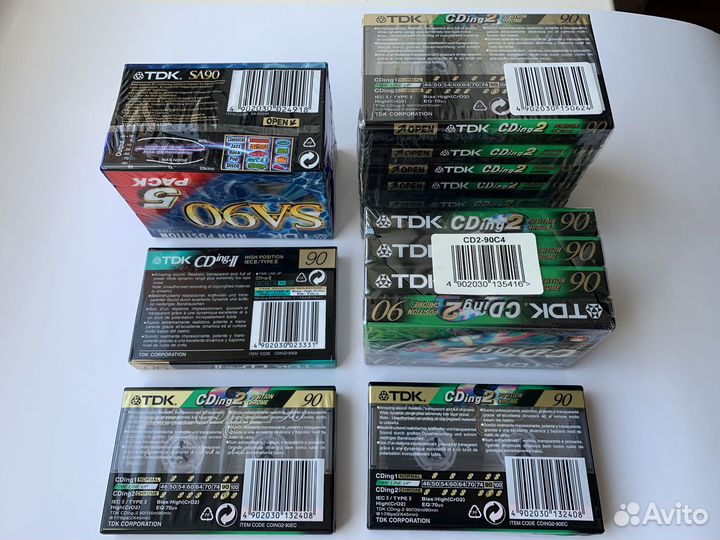 Аудиокассеты TDK, Type II, Chrome, новые, оригинал