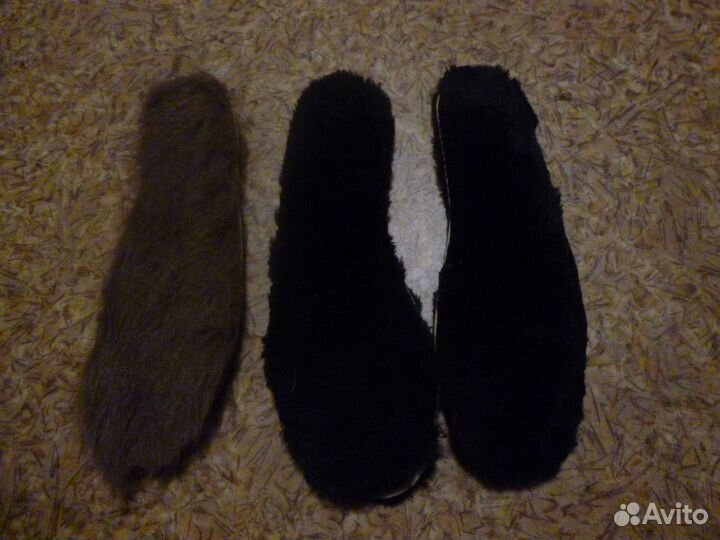 Стельки меховые, кожаные и драповые