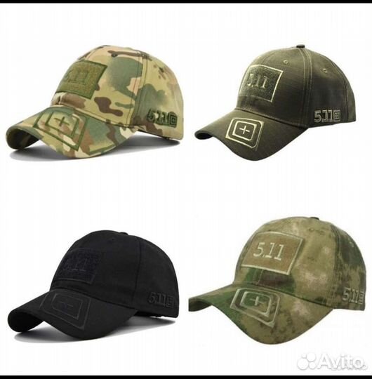 Кепка тактическая 5.11 мох/мультикам/чёрн/олива