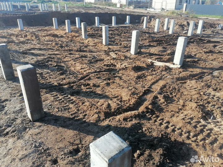 Железобетонные жб сваи / Фундамент за 1 день