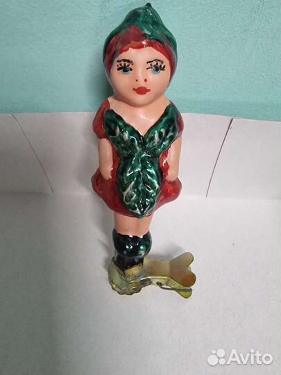 Елочная игрушка земляничка из Чиполлино СССР