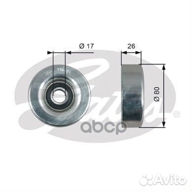 Ролик ремня приводного honda jazz 02- 1.2-1.4 T