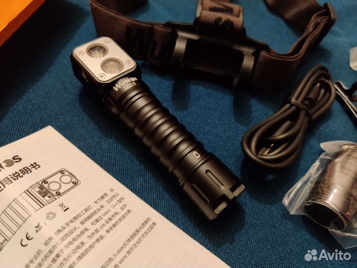 Фонарь Налобный Wurkkos HD20 5000mAh HD15 3000mAh