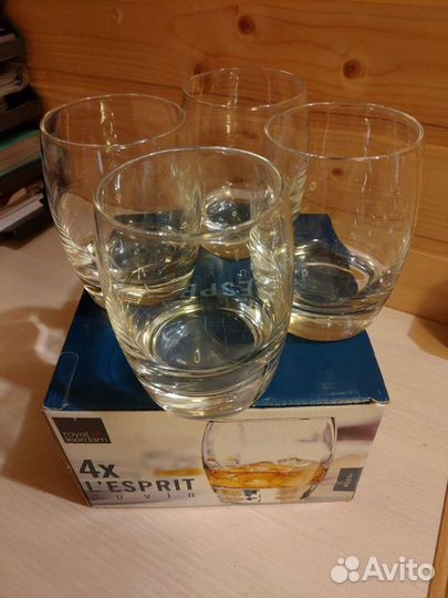 Набор стаканов для виски L'esprit, 360 мл, 4 шт