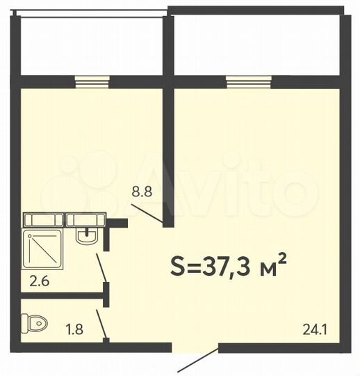 Торговая площадь, 49.6 м²