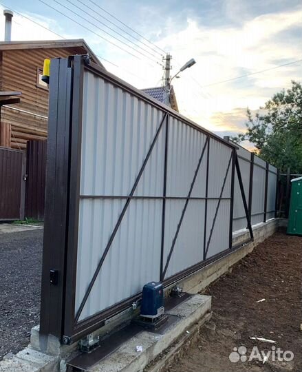 Откатные ворота калитка