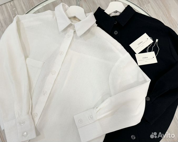 Рубашка блузка 100% лен