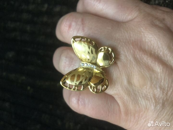 Кольцо бабочка