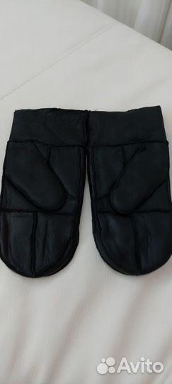 Варежки мужские натуральные дублёные