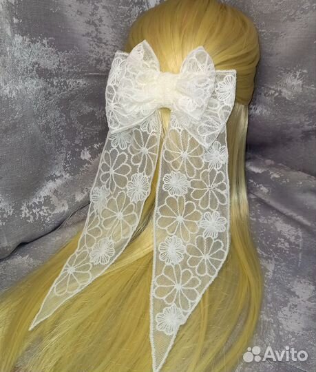 Бант на заколке автомат