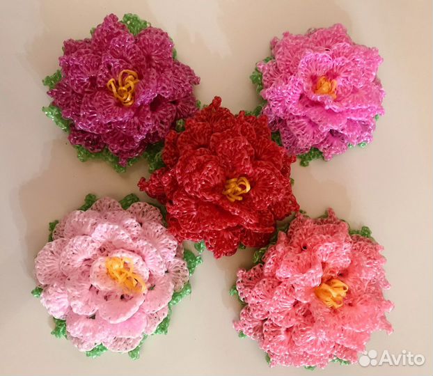 Мочалки ручной вязки