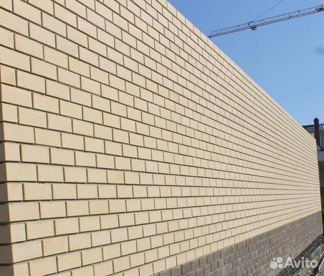 Кирпич облицовочный слоновая кость строма