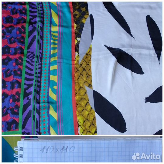 Женская косынка платок на голову с узорами