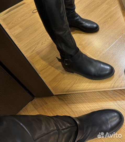 Сапоги осенние натуральная кожа