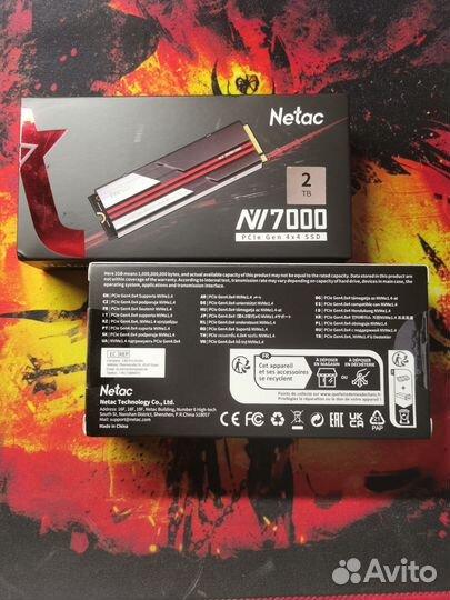 Ssd m2 nvme 2tb Netac NV7000 2TB (оригинал)